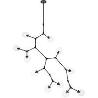 Elegant Lighting Indoor Modern Home Decorative Bright Cavoli 11 Lights Black Chandelier