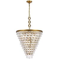 Elegant Lighting Indoor Modern Home Decorative Bright Nordic 7 Lights Brass Chandelier