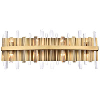 Elegant Decor Indoor Modern Serena 30 inch Crystal Bath Sconce - Satin Gold