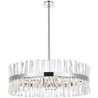 Elegant Lighting Serephina 36 inch Crystal Round Chandelier Light in Chrome