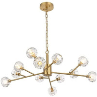 Elegant Lighting Graham 12 Light Pendant in Gold