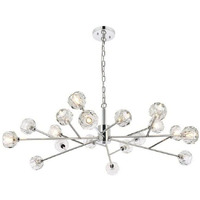 Elegant Lighting Graham 18 Light Pendant in Chrome