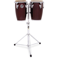 Latin Percussion LP Jr Wood Conga Set - Wine Red/Chrome
