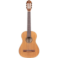 Ortega Guitars 6 String Family Series 1/2 Size Nylon Classical Guitar w/Bag, Right, Cedar Top-Natural-Satin, (R122-1/2)