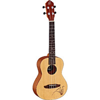 Ortega Guitars, 4-String Bonfire Series Tenor Ukulele, Right-Handed, Acoustic, (RU5-TE)
