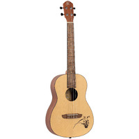 Ortega Guitars, 4-String Bonfire Series Baritone Ukulele, Right-Handed, Acoustic, (RU5-BA)