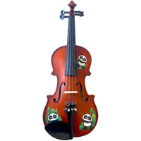 Rozannas Violins Panda Bear Violin Outfit with Stravinsky Quote 3/4 | Ebony Fittings