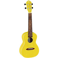 Ortega Guitars, 4-String Earth Series Concert Ukulele, Right, Sun Yellow, Acoustic (RUSUN)