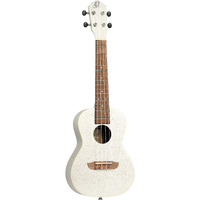 Ortega Guitars, 4-String Earth Series Concert Ukulele, Right, Silver, Acoustic (RUSILVER)