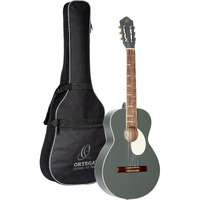 Ortega Guitars 6 Gaucho Series Nylon String Parlor Guitar w/Bag, Right, Platinum Grat (RGA-PLT)