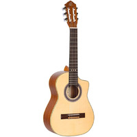 Ortega Guitars Requinto Series 6 String Acoustic Guitar, Right, Spruce, 22 Zoll (RQ25)
