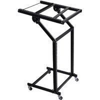 5 Core DJ Mixer Stand 12U Adjustable Rack Mount Rolling Stage Cart Pro Audio Studio Equipment for Homes Offices Stage Music Studios w Wheels - RACK STAND 12U
