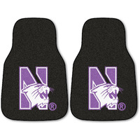 NCAA 2 Piece Novelty Car Mats NCAA Team: Northwestern