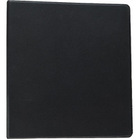 School Smart Polypropylene Round Ring Binder, 1-1/2 Inch, Black