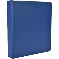 School Smart Polypropylene Round Ring Binder, 1-1/2 Inch, Blue