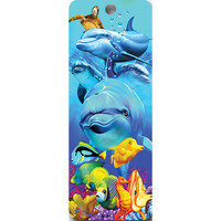 Dolphins, 3-D Bookmark with Tassel