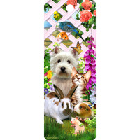 Garden Pets 3-D Bookmark with Tassel