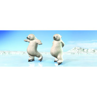 Gift Trenz 3-D Motion Bears Skating Bookmark with 6" Ruler