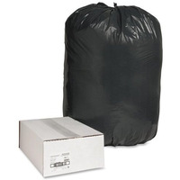 Wholesale CASE of 5 - Nature Saver Recycled Heavy-Duty Trash Liners-Trash Can Liners,Rcycld,60 Gal,1.25mil,38"x58",100/BX,BK