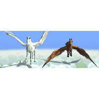 Gift Trenz 3-D Motion Pegasus Bookmark with 6" Ruler