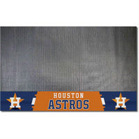 FANMATS MLB Houston Astros Vinyl Grill Mat, 12155, Black, 26"x42"