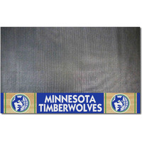 FANMATS 35332 NBA Retro Minnesota Timberwolves Vinyl Grill Mat - 26in. x 42in.