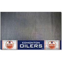 FANMATS 35485 NHL Retro Edmonton Oilers Vinyl Grill Mat - 26in. x 42in.