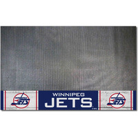 FANMATS 35619 NHL Retro Winnipeg Jets Vinyl Grill Mat - 26in. x 42in.
