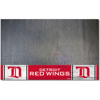 FANMATS 35478 NHL Retro Detroit Red Wings Vinyl Grill Mat - 26in. x 42in.
