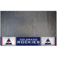 FANMATS 35471 NHL Retro Colorado Rockies Vinyl Grill Mat - 26in. x 42in.