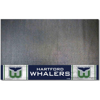 FANMATS 35499 NHL Retro Hartford Whalers Vinyl Grill Mat - 26in. x 42in.
