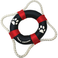 Paws Aboard Pool Life Ring Toy for Dogs - Inflatable and Durable, Fun Animal and Water Safe Accessories, Chew Toy for Active Dog Chewers, Floater for Pool, Lake, and Beach Fun