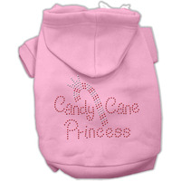 Mirage Pet Products 14-Inch Candy Cane Princess Hoodies, Large, Pink