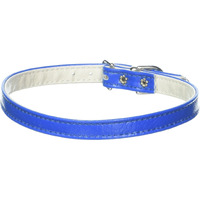 Dog, Puppy & Pet Plain Collar, "3/8" Wide" Blue 14