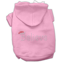 Mirage Pet Products Believe Hoodies Pink XL