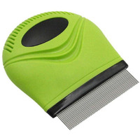 Pet Life  'Grazer' Handheld Travel Grooming Cat and Dog Flea and Tick Comb