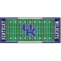 FANMATS 7944 NCAA -Kentucky Wildcats Field Runner Rug - 30in. x 72in. - UK Primary Logo