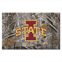 FANMATS 32861 Iowa State University Rubber Scraper Door Mat