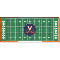 FANMATS NCAA University of Virginia Cavaliers Nylon Face Football Field Runner , 30"x72"