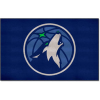 FANMATS 9332 Minnesota Timberwolves Ulti-Mat Rug - 5ft. x 8ft. | Sports Fan Area Rug, Home Decor Rug and Tailgating Mat