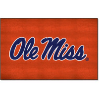 FANMATS 5132 Ole Miss Rebels Ulti-Mat Rug - 5ft. x 8ft. | Sports Fan Area Rug, Home Decor Rug and Tailgating Mat - "Ole Miss" Script Logo, Red