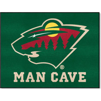 FANMATS 14441 Minnesota Wild Man Cave All-Star Rug - 34 in. x 42.5 in.