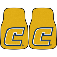 FANMATS Sports Team Logo University Tennessee Chattanooga 2-Piece Carpeted Car Mats 18"x27"