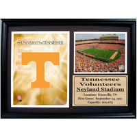 Encore Select 129-11 NCAA University of Tennessee Deluxe Frame Logo and Stadium Print, 12-Inch by 18-Inch