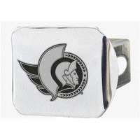 FANMATS 17044 Ottawa Senators Chrome Metal Hitch Cover with Chrome Metal 3D Emblem
