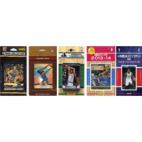 NBA Minnesota Timberwolves 5 Different Licensed Trading Card Team Sets, Brown, One Size