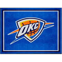 FANMATS 17462 NBA Oklahoma City Thunder Rug, 87" x 117", Team Color