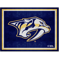 FANMATS 17518 NHL Nashville Predators Rug, Team Color, 87" x 117"