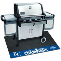 Fan Mats 18930: Kansas City Royals 2015 MLB World Series Champions Vinyl Grill Mat - 26in. x 42in.