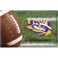 FANMATS 19190 LSU Tigers Rubber Scraper Door Mat